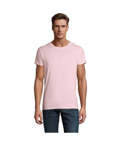 Mens Crusader Organic T-shirt Pale Pink SOLS