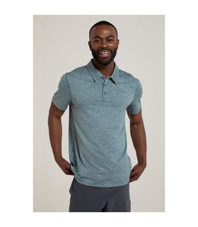 Mens Deuce Isocool Polo Shirt Petrol Mountain Warehouse