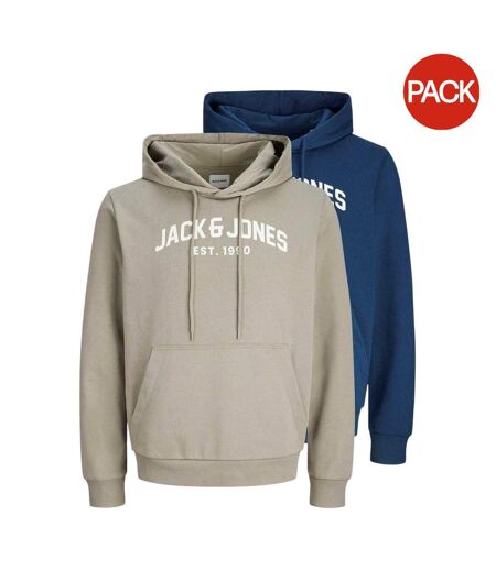 Pack Of 2  Mens Arch Hoodie  Titan Vetiver Jack And Jones