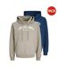 Pack Of 2  Mens Arch Hoodie  Titan Vetiver Jack And Jones-1