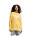 Sweat Motif/style Lettrage Sareedi Femme Jaune Hugo-1
