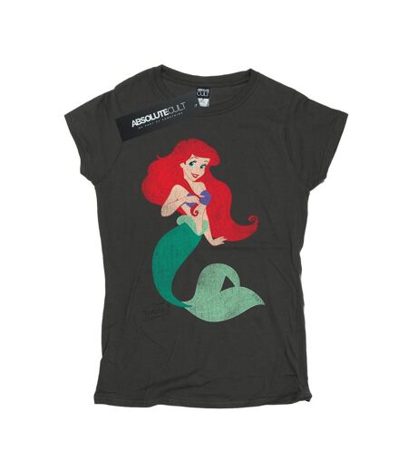 Disney Princess Womens/Ladies Classic Ariel Cotton T-Shirt (Light Graphite)