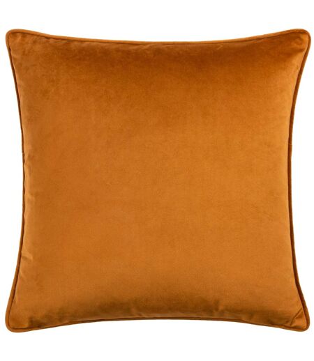 Malans piped velvet cut cushion cover 45cm x 45cm bronze Hoem