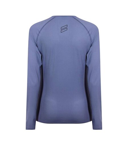 Haut Manches Longues Motif/style Uni Aeron 2.0 Femme Indigo Dhb