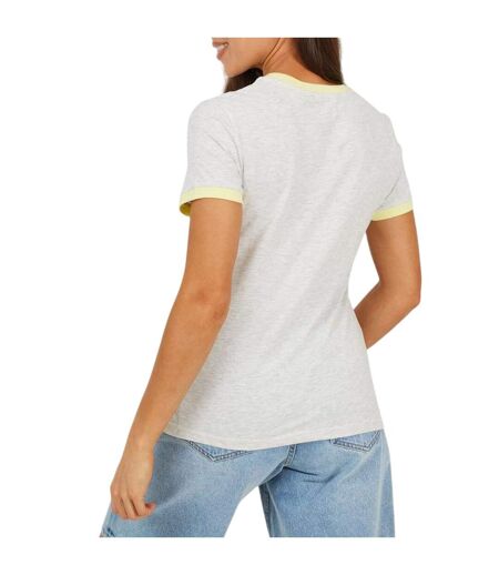 T-shirt Happy Camper Femme Gris Pâle Lemonade Brave Soul