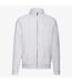 Fruit of the Loom Mens Classic Plain Sweat Jacket (White)