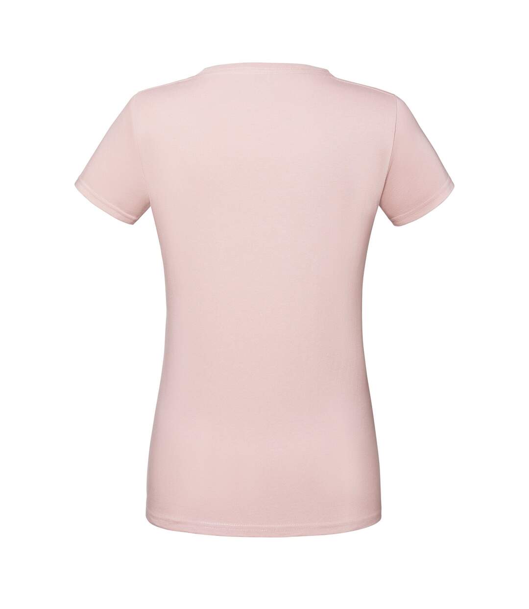 Womens/ladies Iconic 195 Premium Ringspun Cotton T-shirt Powder Rose Fruit Of The Loom-2