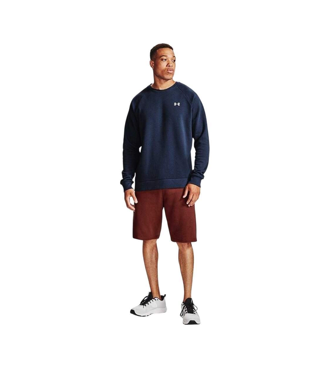 Mens Rival Fleece Sweatshirt Midnight Navy Under Armour-4