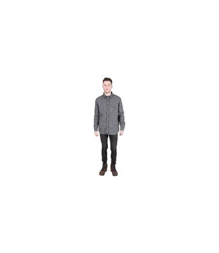Mens Checked Regular Shirt Black Trespass