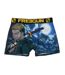 Boxer noir/jaune à imprimés homme freegun vib - l-1