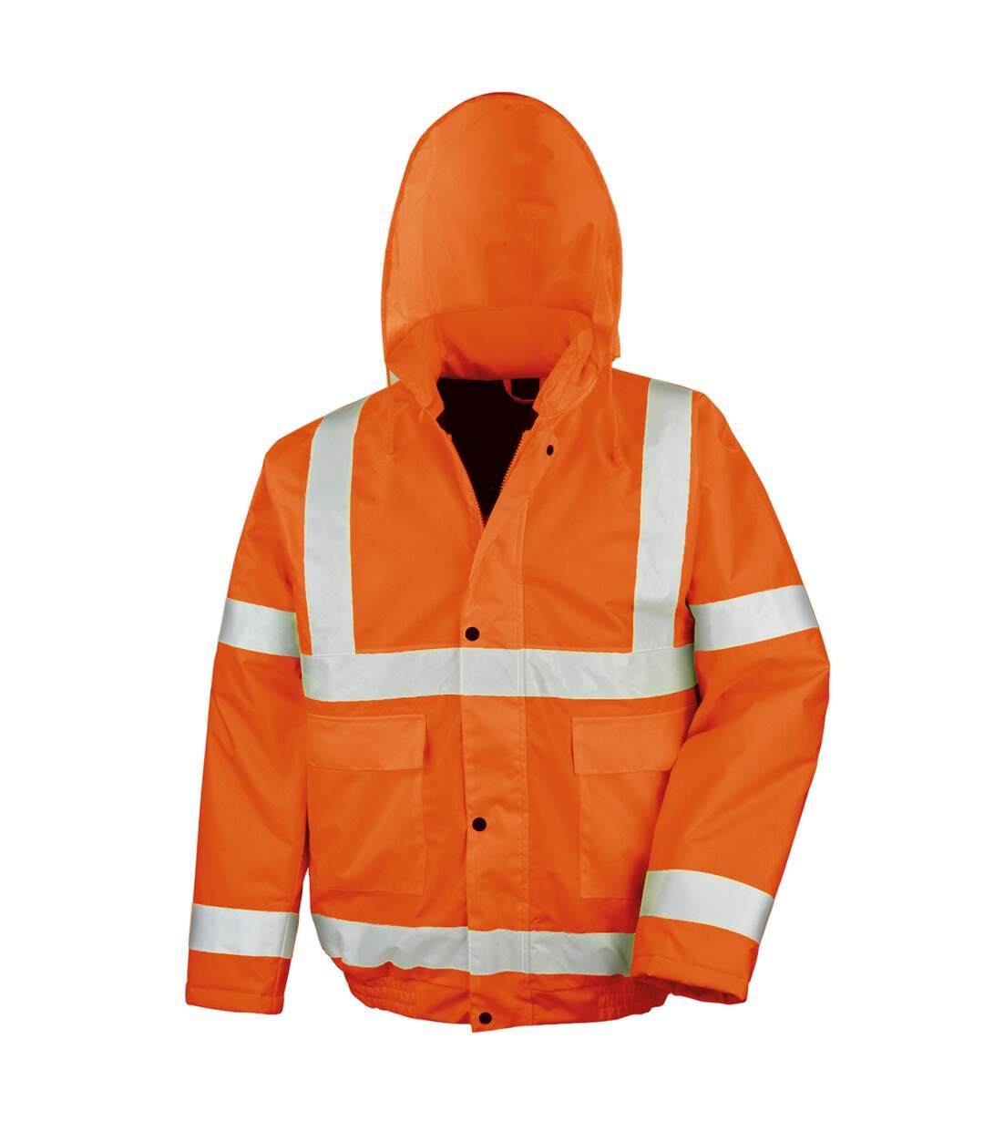 Mens hi-vis winter blouson jacket orange SAFE-GUARD by Result-1