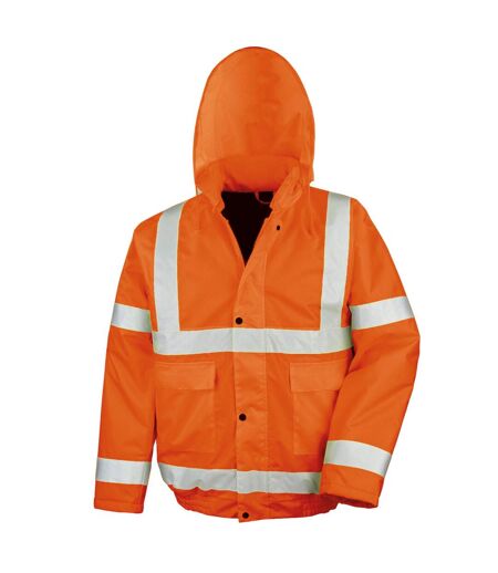 SAFE-GUARD by Result Mens Hi-Vis Winter Blouson Jacket (Orange)