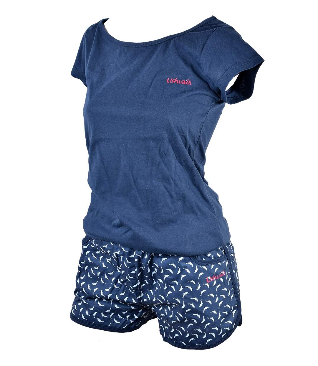 Pyjama Femme USHUAIA USHR035 MARINE-2