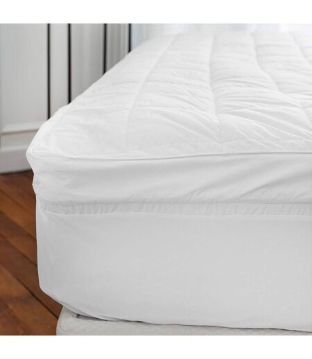 Surmatelas coton et polyester microfibre forme housse bonnet 30 cm VIRTUOSO