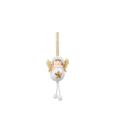 Sujet de Noël Ange 16cm Blanc