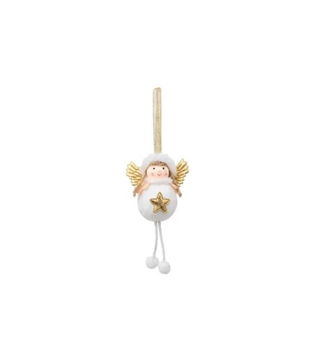 Sujet de Noël Ange 16cm Blanc