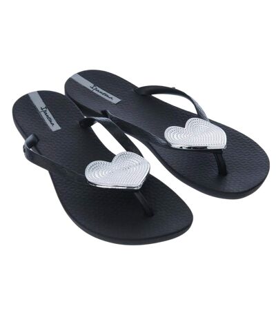 Womens/ladies heart maxi sandals black Ipanema