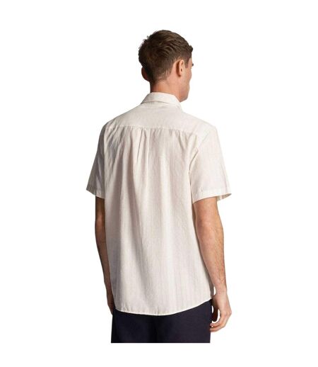 Chemise Motif/style Rayures Texturées Homme Blanc Lyle & Scott