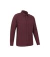 Mountain Warehouse Mens Bamford Melange Shirt (Burgundy)