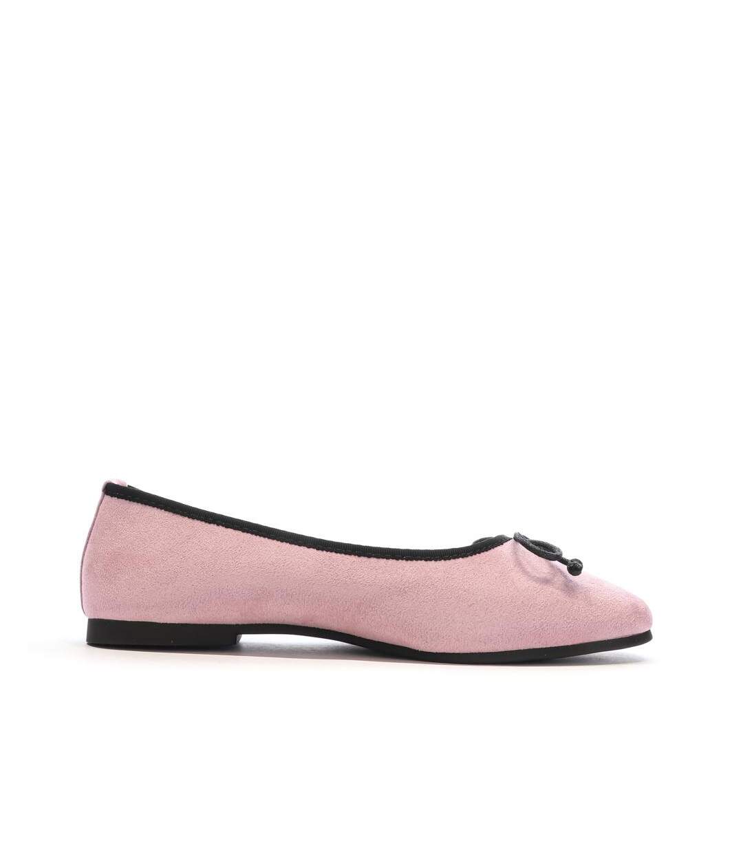 Ballerines rose/noir femme xti 143682-2
