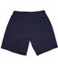 Mens Fleece Embroidered Logo Shorts Navy Aquascutum-2