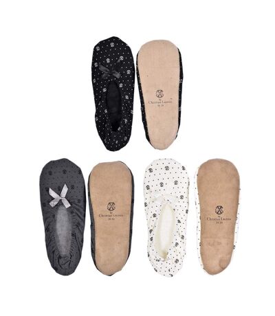 Pantoufles Femme CHRISTIAN LACROIX Confort Premium - Pack de 3