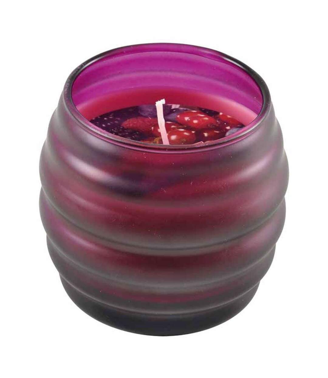 Bougie Verrine Parfumée Opaque 8cm Fruits Rouges-1