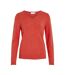 Pull Col V Rouge Femme Vila 69 - M