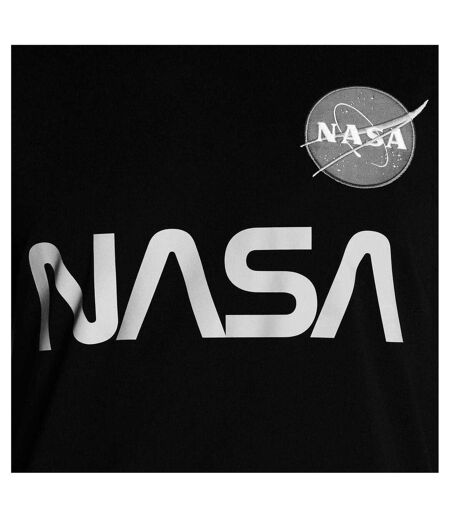 Mens Nasa Reflective T-shirt Black Alpha Industries