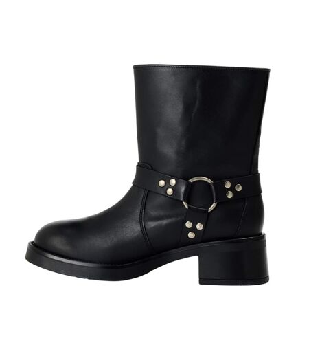 Bottes De Moto Becase Femme Noir Steve Madden