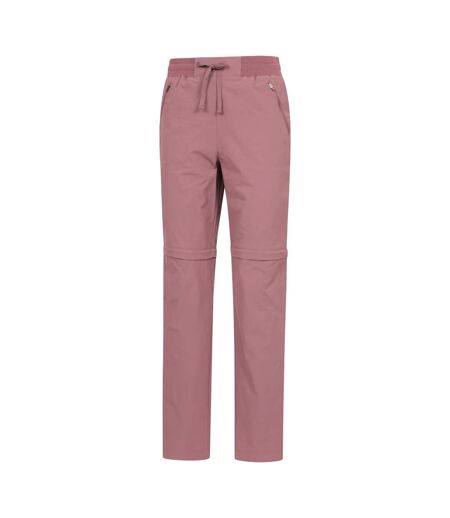 Pantalon À Taille Élastiquée Avec Cordon 2-en-1 Explorer Femme Rose Foncé Mountain Warehouse