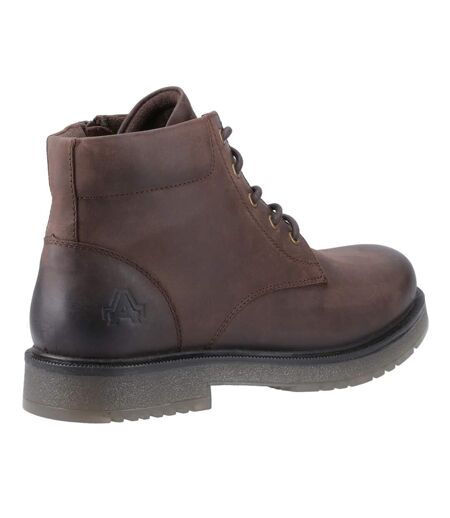 Mens bath leather boots brown Amblers