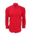 Kustom Kit Mens Long Sleeve Corporate Oxford Shirt (Red) - UTBC594