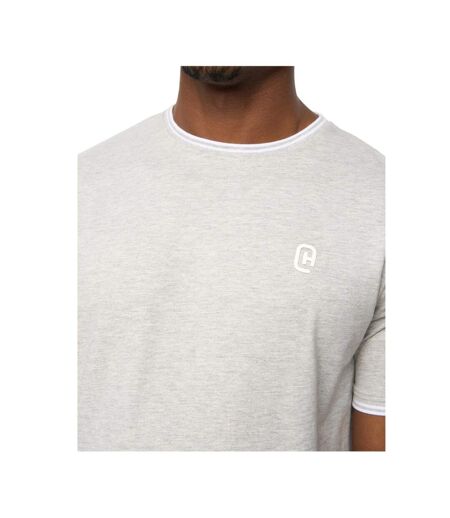 Mens Preece T-shirt Grey Marl Crosshatch