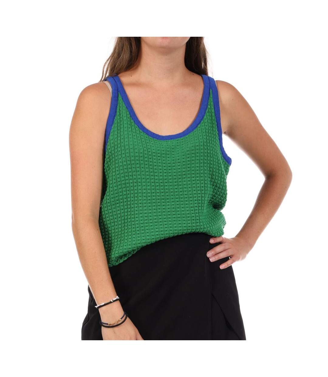 Débardeur vert femme les tropéziennes largo-1