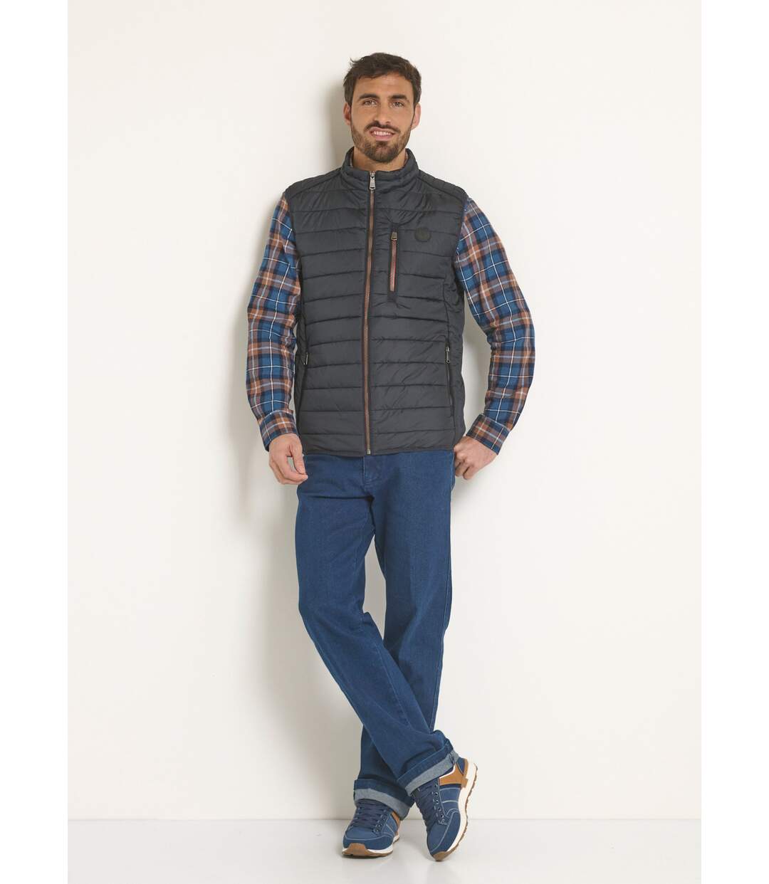 Veste zippée déperlante sans manches-3