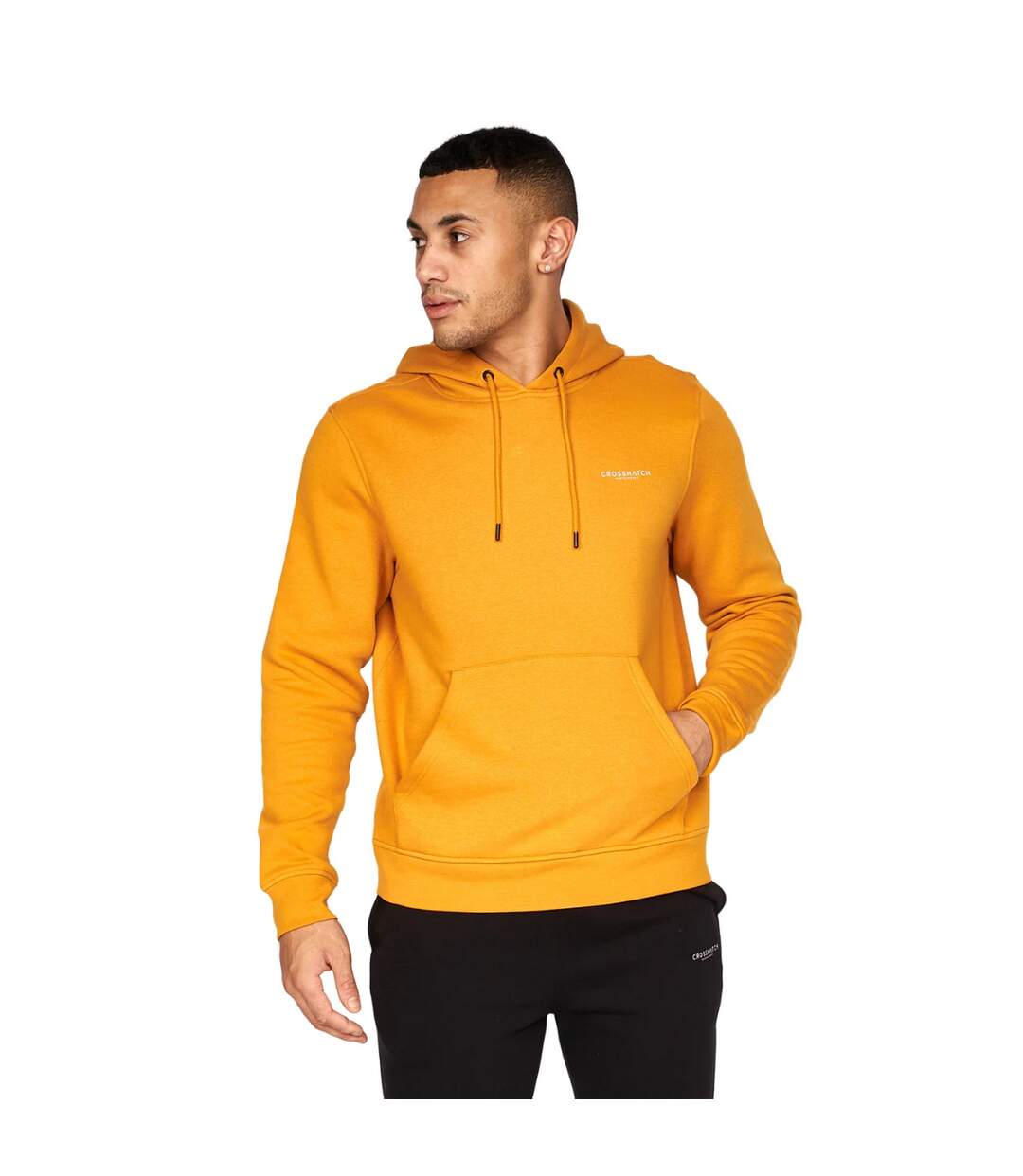 Pack Of 2  Mens Traymax Overhead Hoodie  Navy Mustard Crosshatch-2