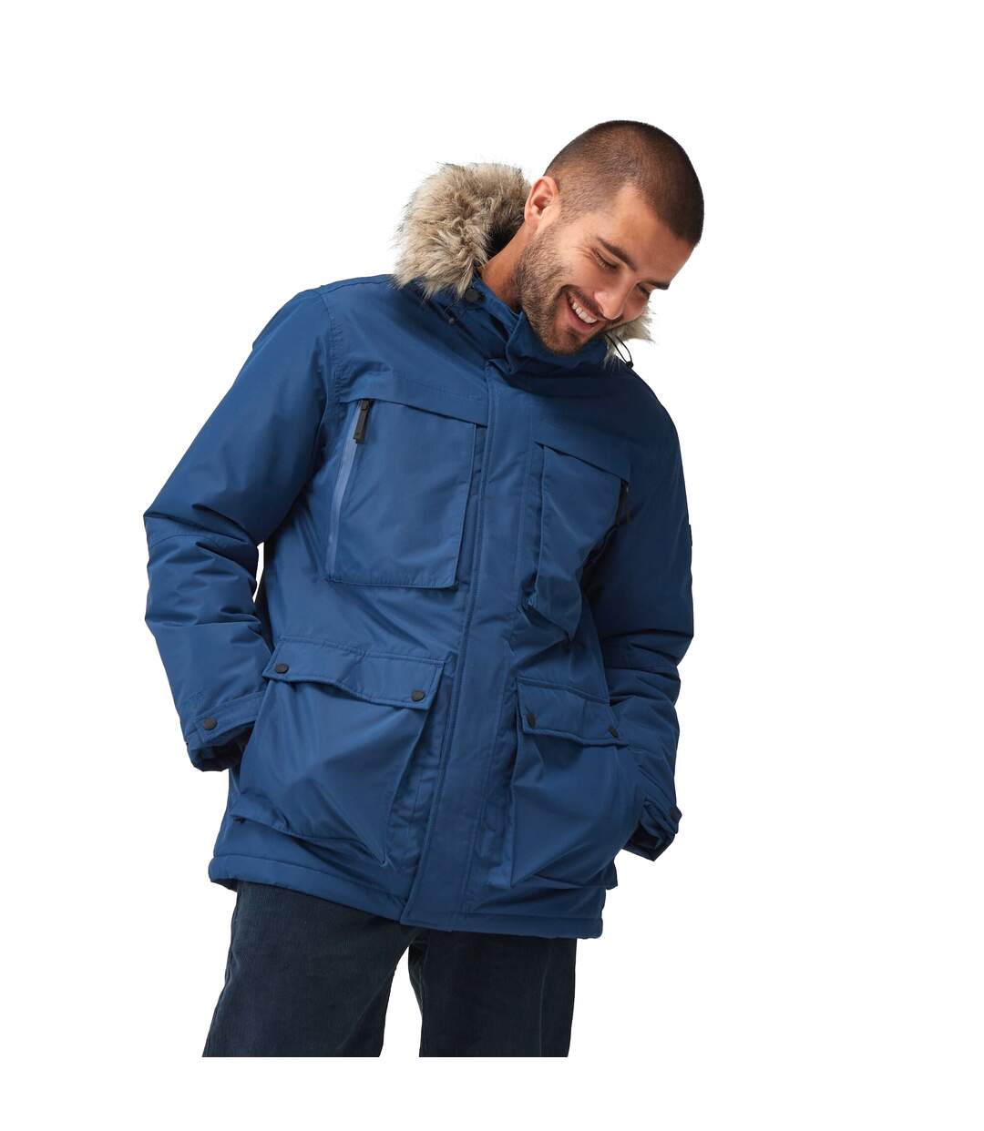 Mens volter waterproof insulated parka admiral blue Regatta-3