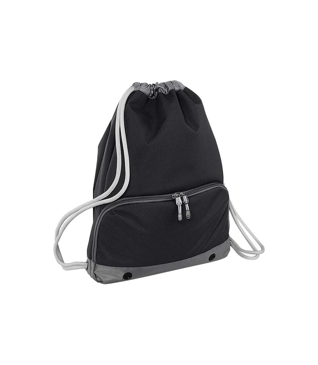 Athleisure Drawstring Bag One Size Black Bagbase-1