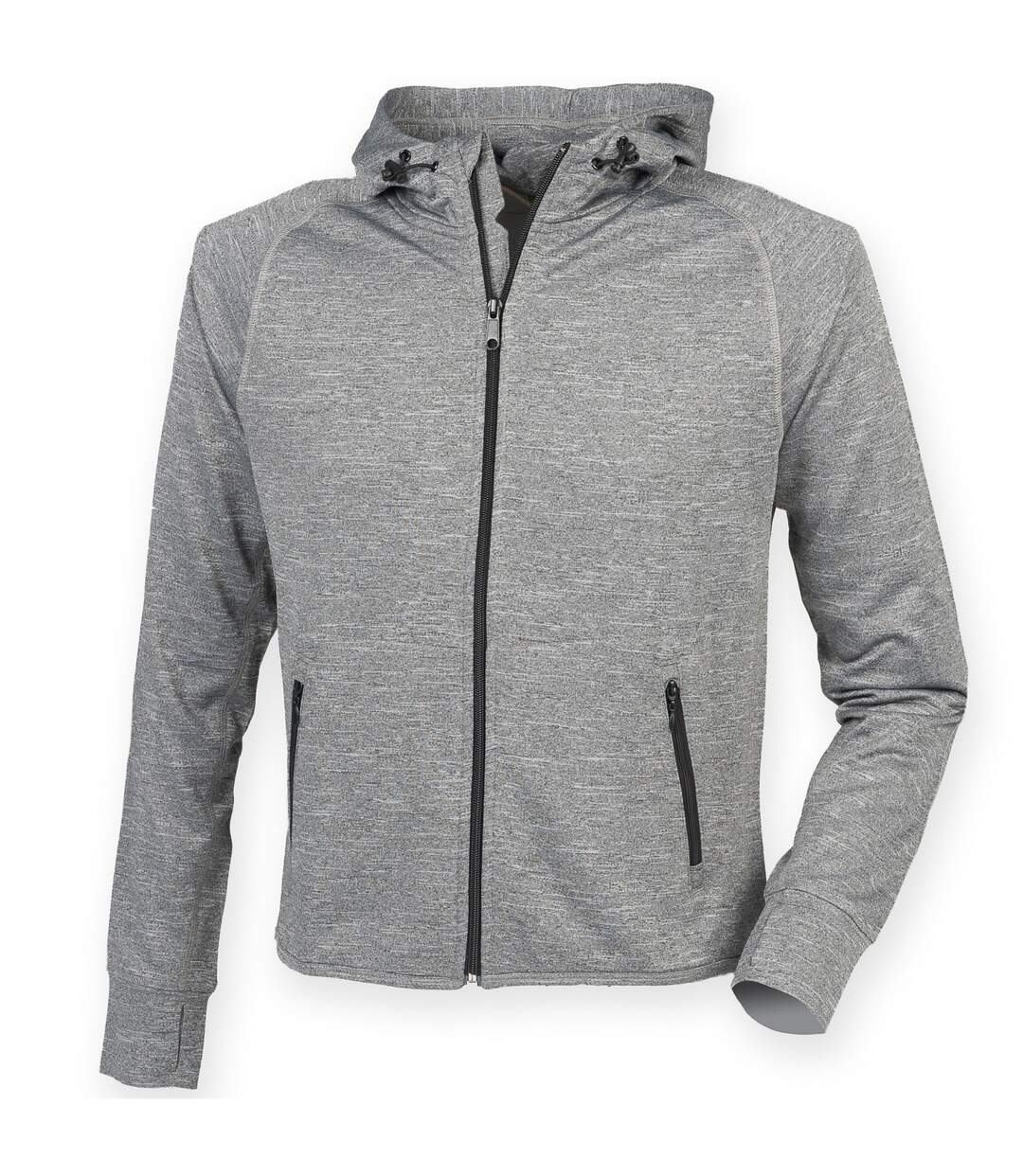 Sweat à capuche et fermeture zippée femme gris marne Tombo Teamsport