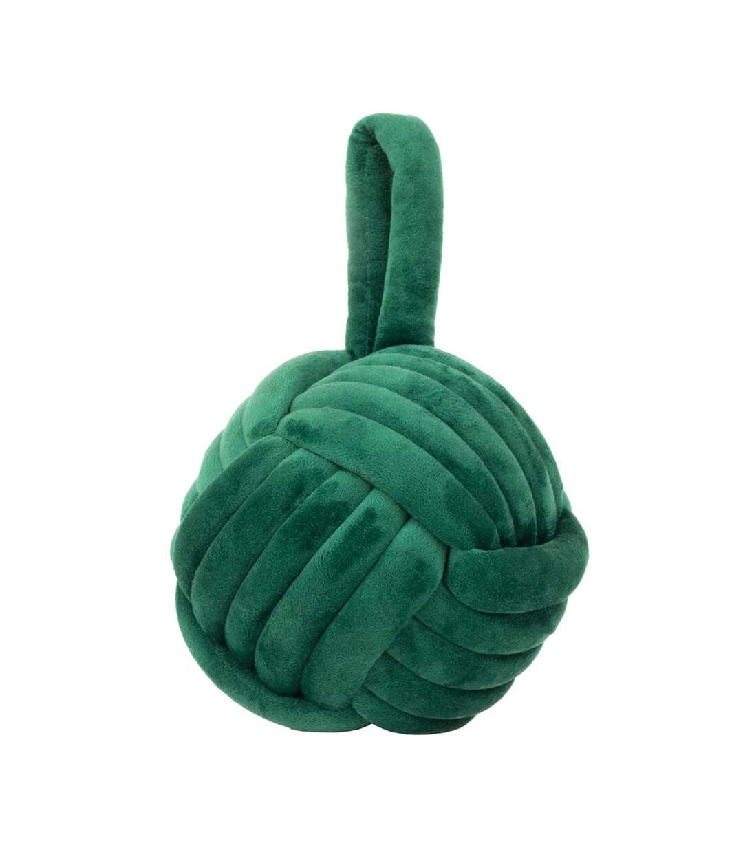 Velvet knotted door stopper one size emerald Furn-1