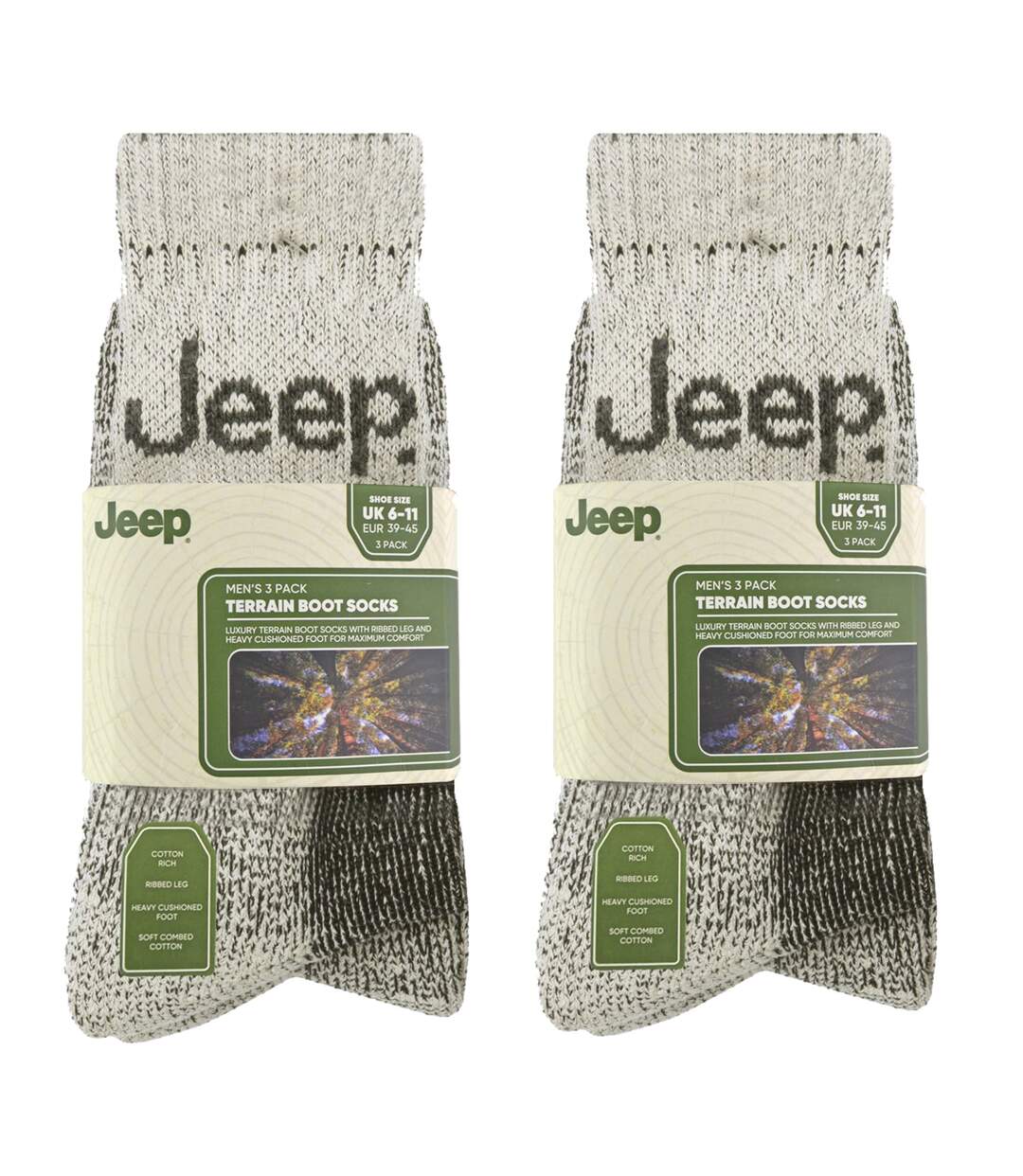 6 Pairs Mens Luxury Cushioned Cotton Hiking Socks-2