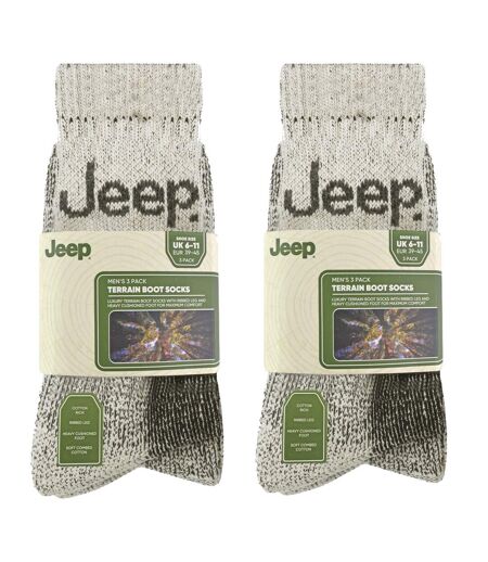 6 Pairs Mens Luxury Cushioned Cotton Hiking Socks