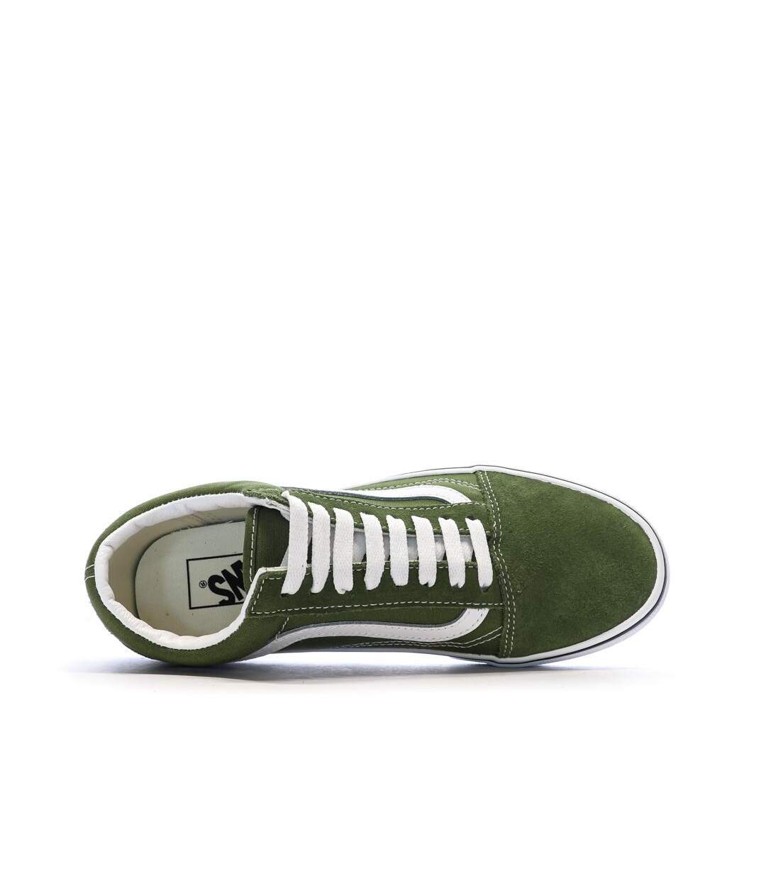 Baskets vertes homme vans old skool-4