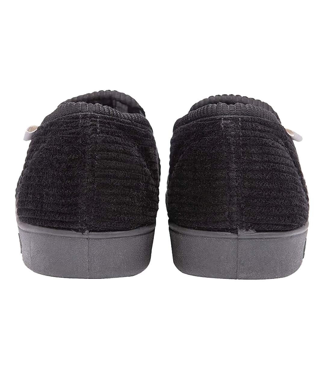 Mens Tartan Lined Slippers With Memory Foam-4