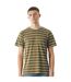 T-shirt Motif/style À Rayures Homme Vert Kaki Pretty Green-1