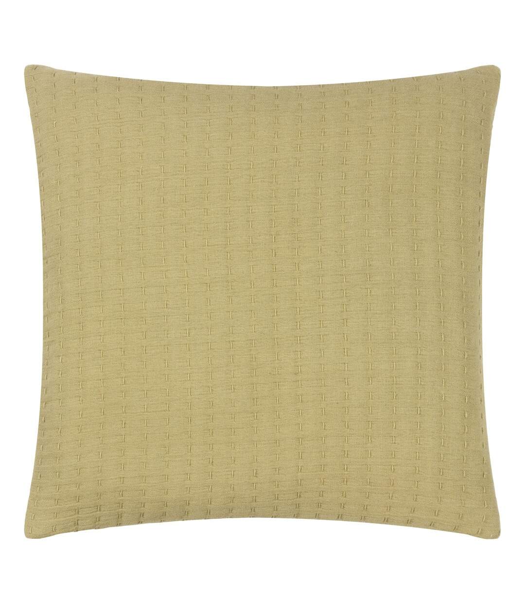 Hush cotton linear cushion cover 45cm x 45cm avocado Yard