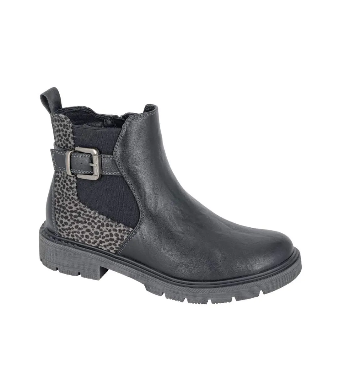 Womens/ladies Arnalda Ankle Boots Black Cipriata-1
