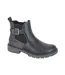 Womens/ladies Arnalda Ankle Boots Black Cipriata-1