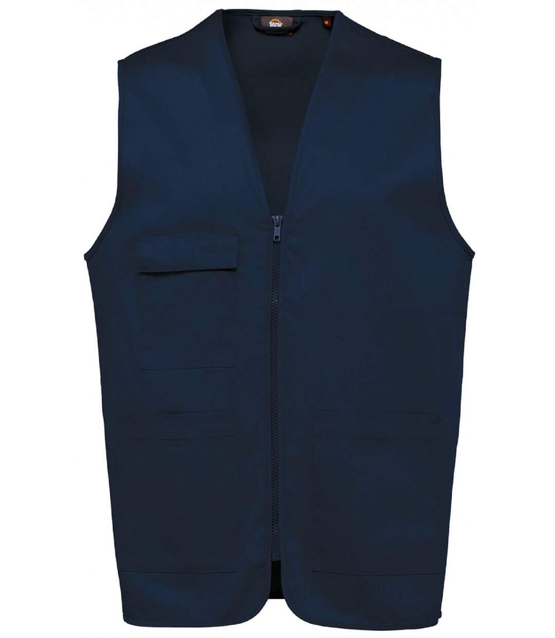 Gilet multipoches léger sans manches - Unisexe - WK608 - bleu marine